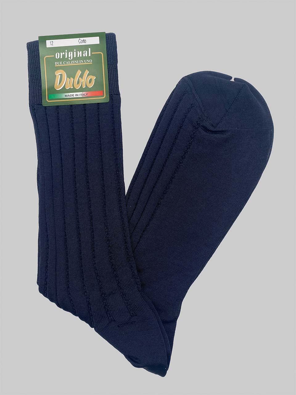 Calzini Dublo Corti in filo di scozia CD335C blu