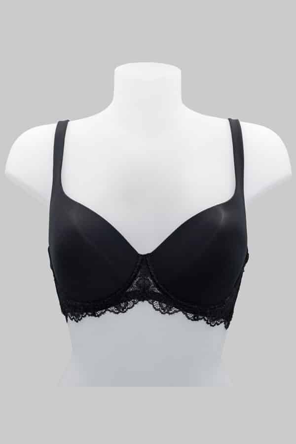 Il reggiseno Lormar balconcino imbottito in pizzo MOUSSE PIZZO nero