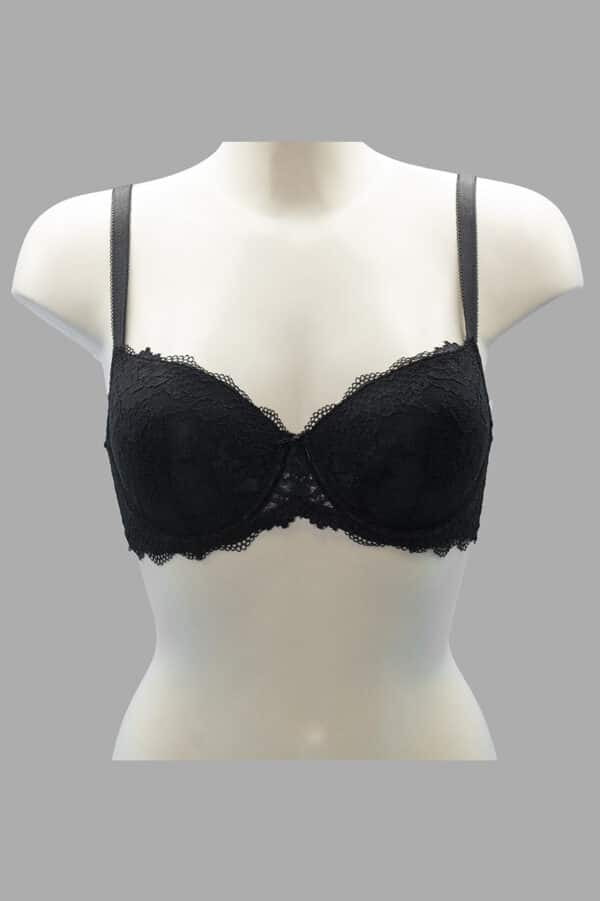 Reggiseno Sièlei con ferretto in pizzo 2454 nero