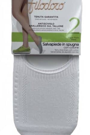 Salvapiede in spugna antiscivolo Filodoro SPORT 2PZ bianco