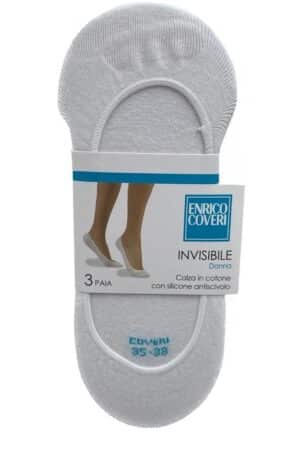 Salvapiede invisibile donna antiscivolo Enrico Coveri 3PZ bianco