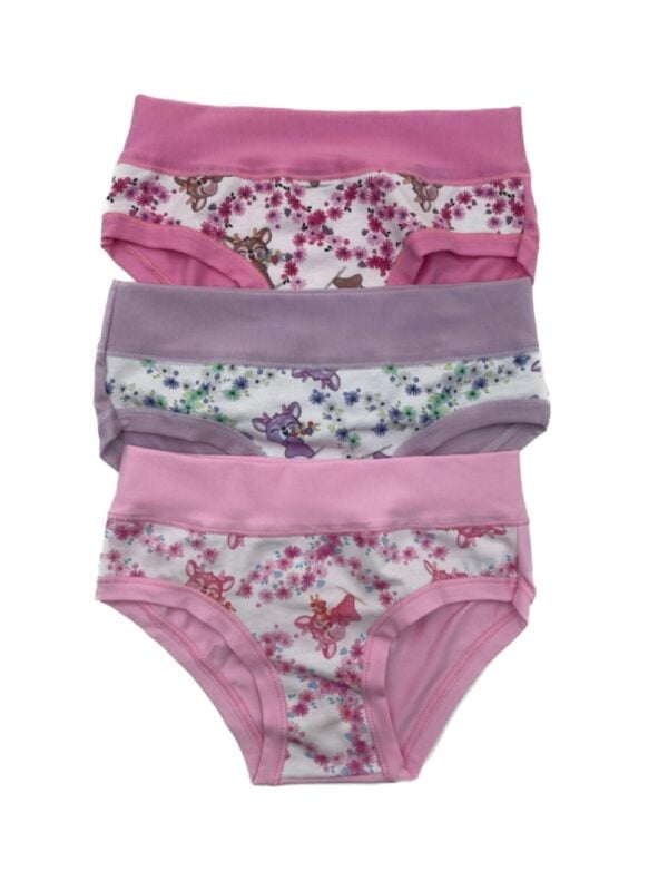 Slip bambina con fascia alta Emy Fantasia Assortita 3Pz