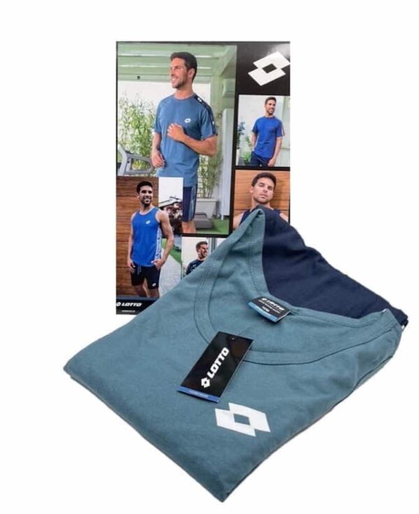 Completo uomo estivo vogatore e pantaloncino Lotto LP1132 petrolio
