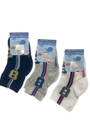 Calze cotone bambino Enrico Coveri A 3pz 293 ass