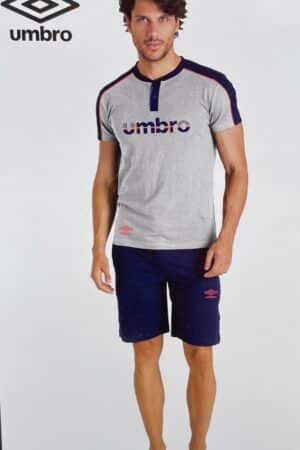 Pigiama uomo corto a serafino Umbro UPJ10267S