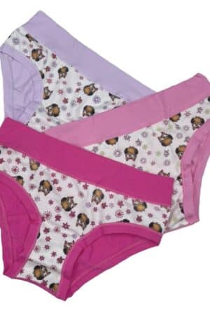 Slip bambina stampato con fascia alta 2641 Emy 3Pz