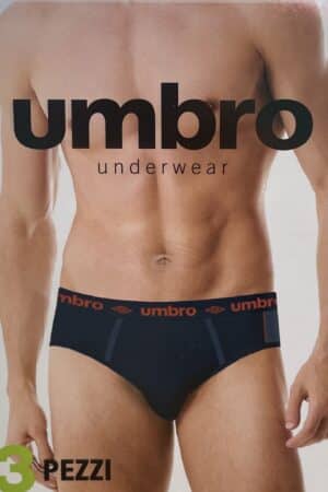 Slip uomo in cotone elasticizzato Umbro 5190G3 3 pz