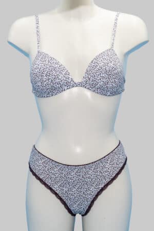 Completino intimo donna a triangolo Jadea 4544 prugna