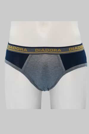 Slip uomo Diadora in cotone elasticizzato 6005G3 3pz colore 3