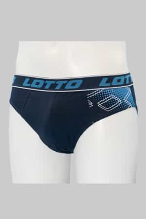 Slip uomo fantasia elasticizzato Lotto LS1293 blu lato
