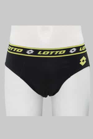 Slip uomo in cotone elasticizzato Lotto LS1287 nero