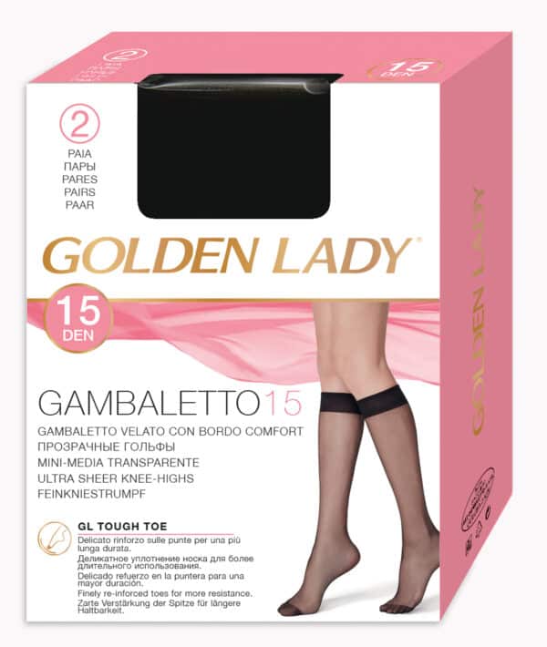 Gambaletto velato 15 Golden Lady 2 Paia