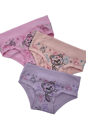 Mutanda da bambina stampata con fascia alta B2679 Emy 3 Pz