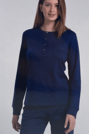 Pigiama caldo cotone donna Il Granchio GP6040
