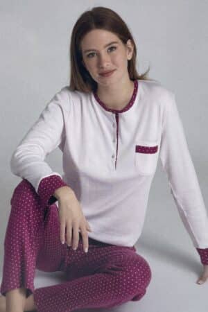 Pigiama caldo cotone donna Il Granchio GP6040