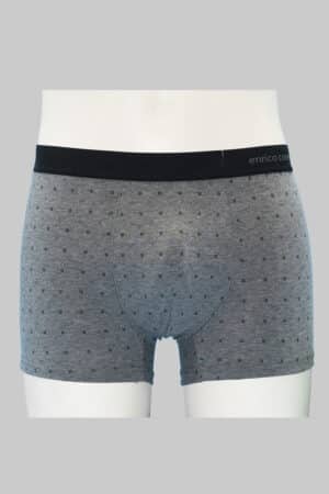 Boxer uomo cotone micro fantasia Coveri EB1207 grigio