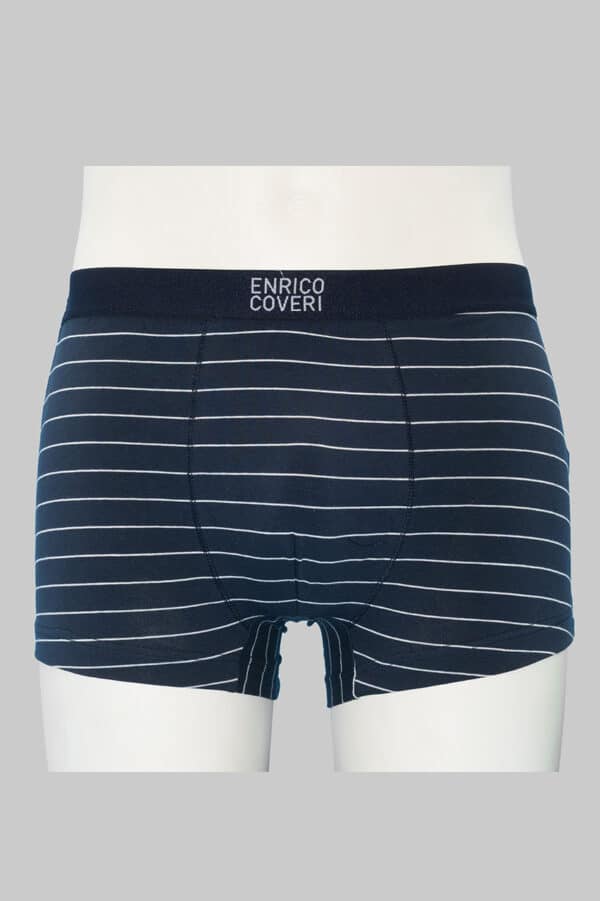 boxer uomo cotone elasticizzato Enrico Coveri blu bianco