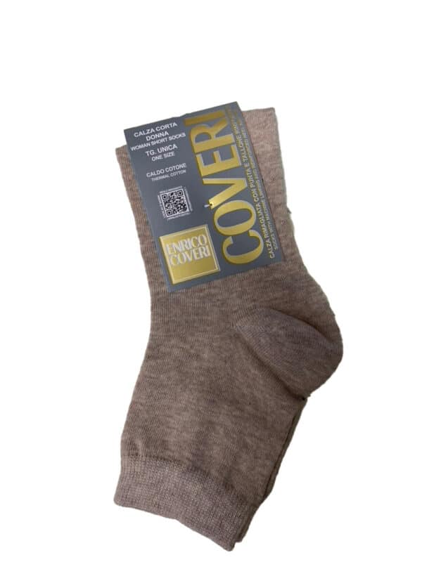 Calze donna invernali corte Coveri MARA vari colori beige