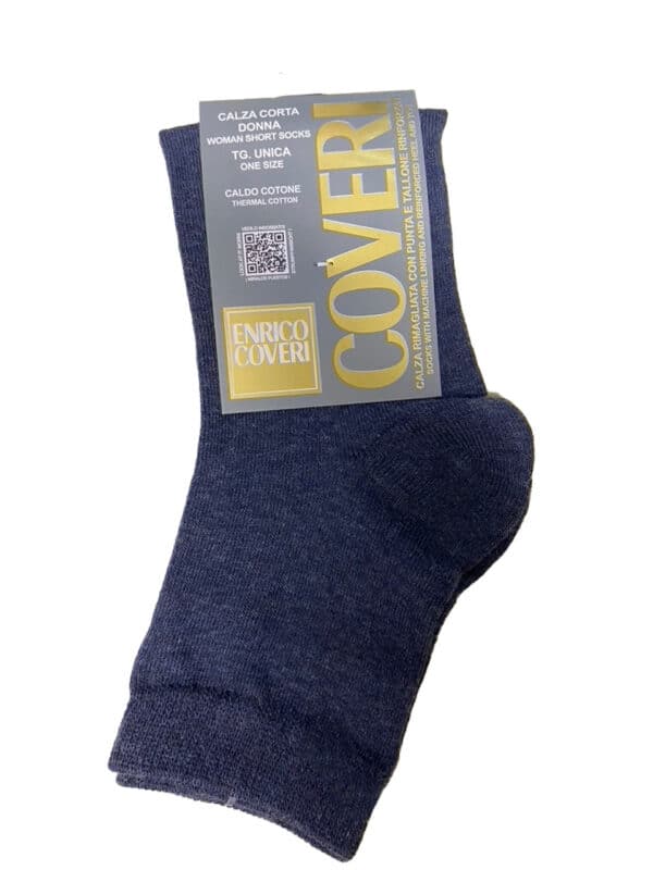 Calze donna invernali corte Coveri MARA vari colori jeans