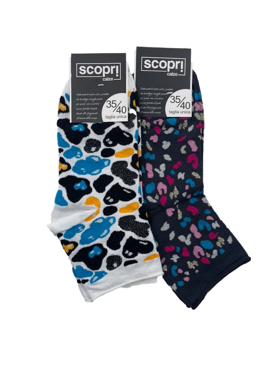 Calzini colorati donna corti Scopri Gacrux 2PZ assortimento 2