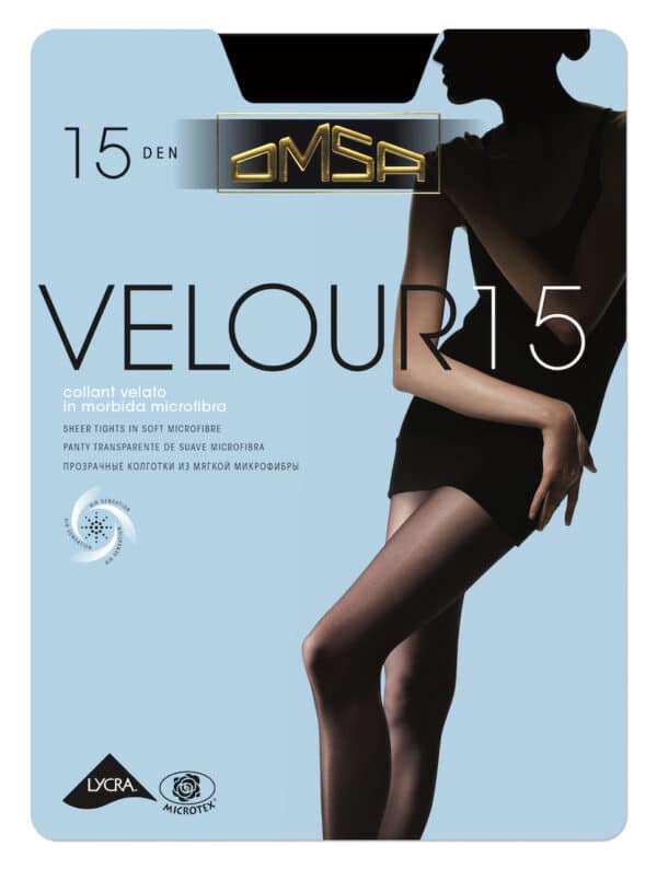 Collant velato in microfibra 15 denari Omsa VELOUR 15