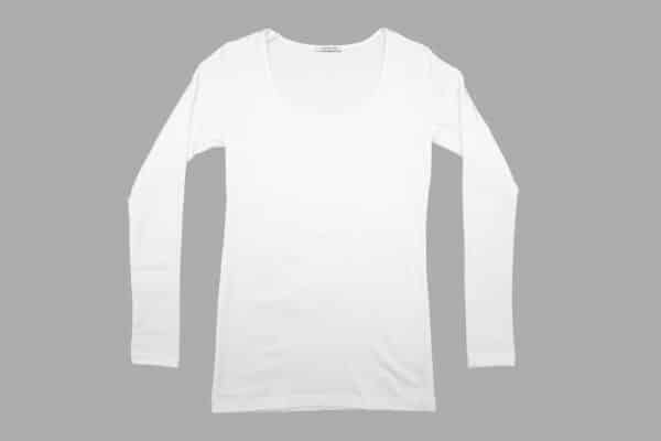 Maglia Jadea manica lunga girocollo 4056 bianco