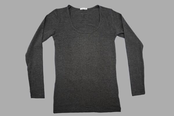 Maglia Jadea manica lunga girocollo 4056 grigio