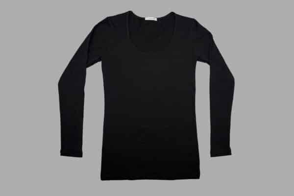 Maglia Jadea manica lunga girocollo 4056 nero