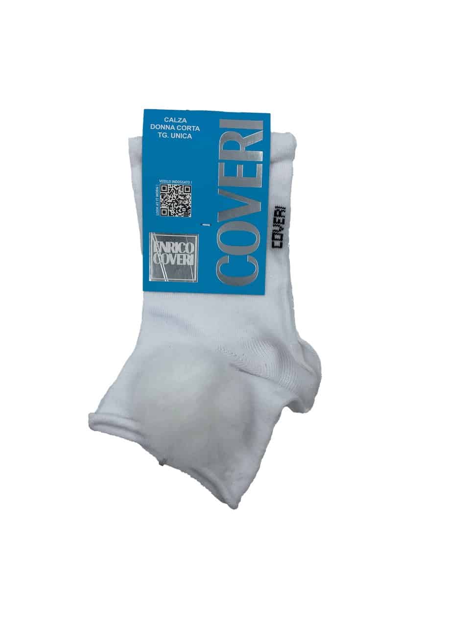 Calze donna invernali corti Enrico Coveri LUANA bianco