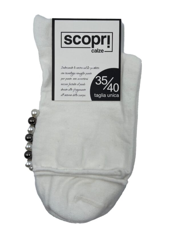 Calze invernali donna corte Scopri VANITY bianco