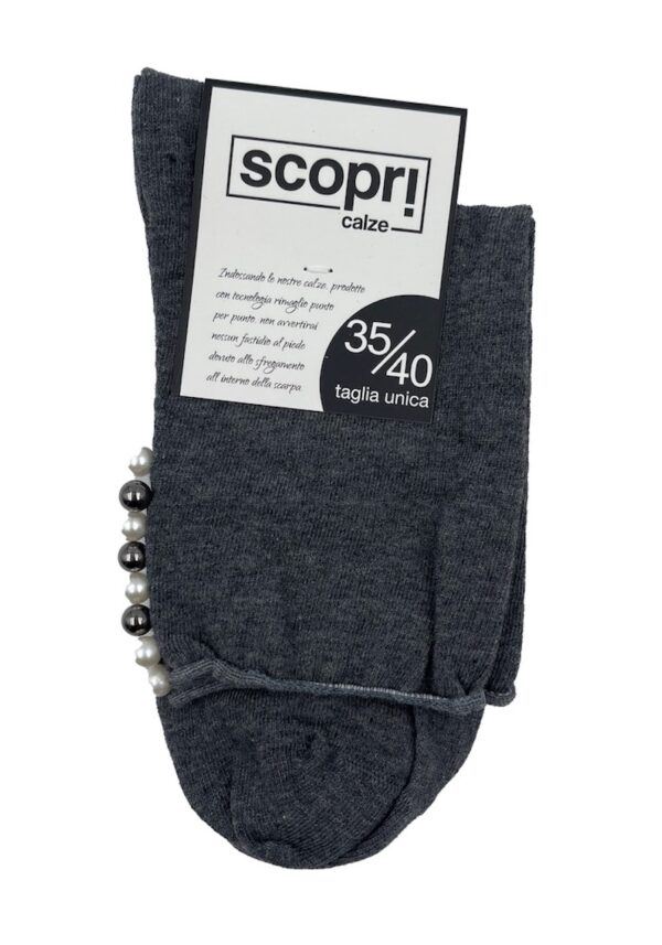 Calze invernali donna corte Scopri VANITY grigio scuro