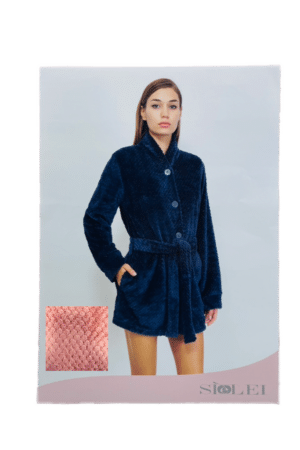 Vestaglia da donna invernale con bottoni Sielei W37GE70