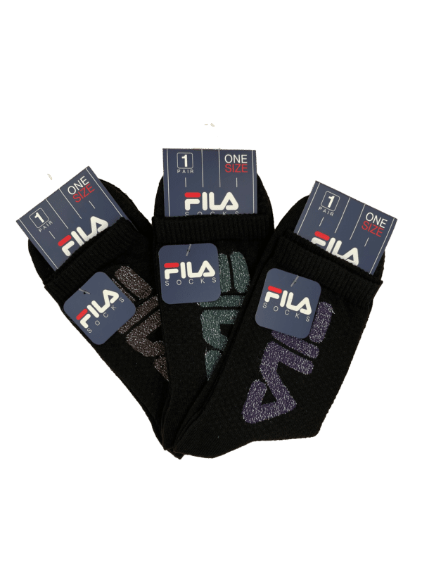 Calzino corto uomo invernale in caldo cotone Fila lurex F3225D