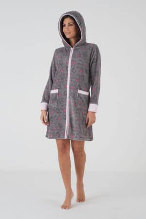 Vestaglia Pile donna con zip Karelpiù KF5232 foto