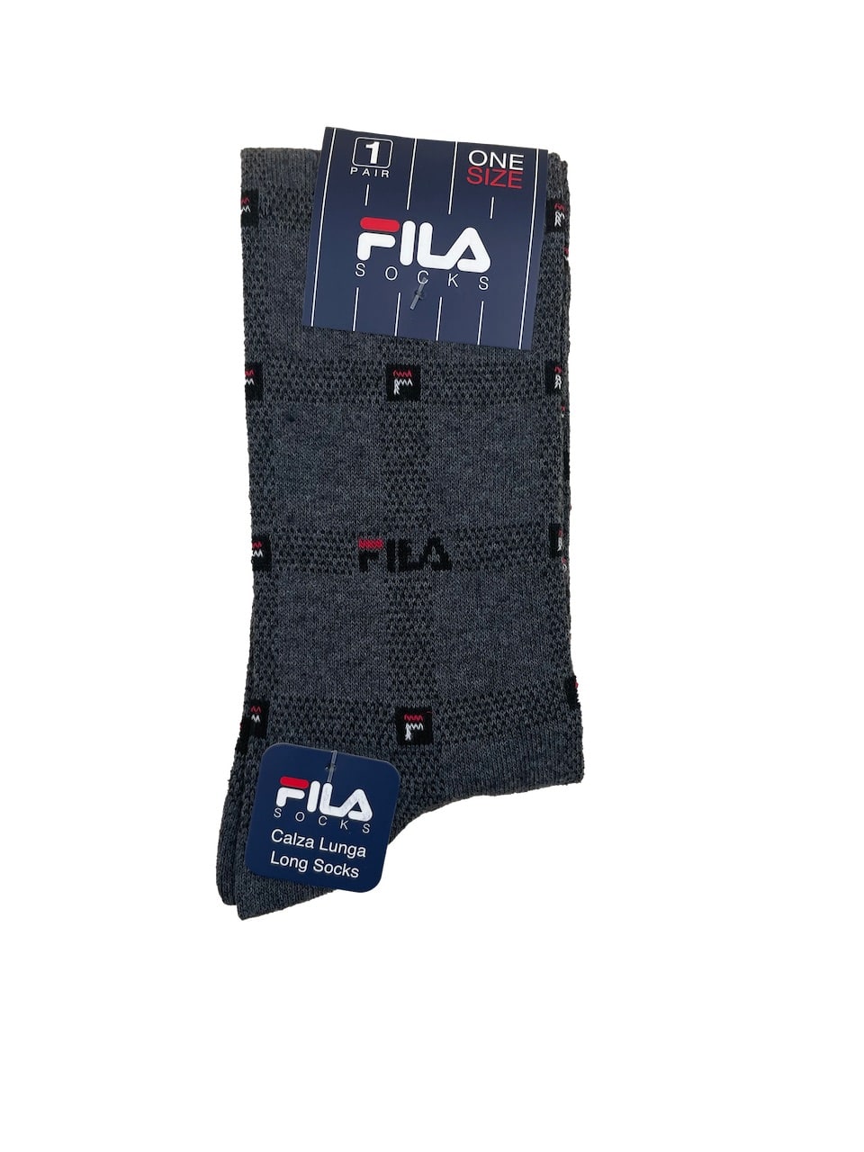 Calze da uomo invernali lunghe Fila F5331D grigio