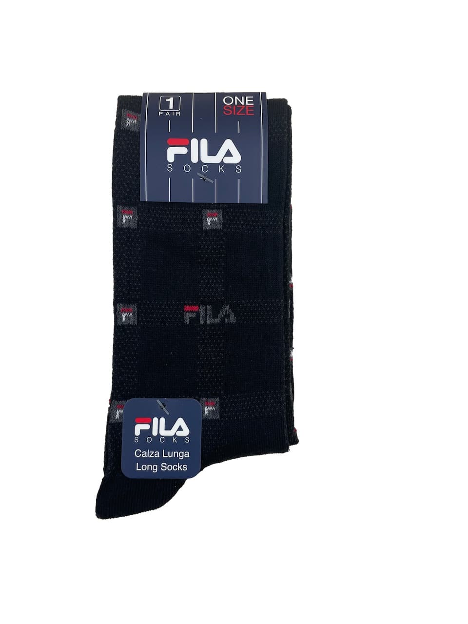 Calze da uomo invernali lunghe Fila F5331D nero