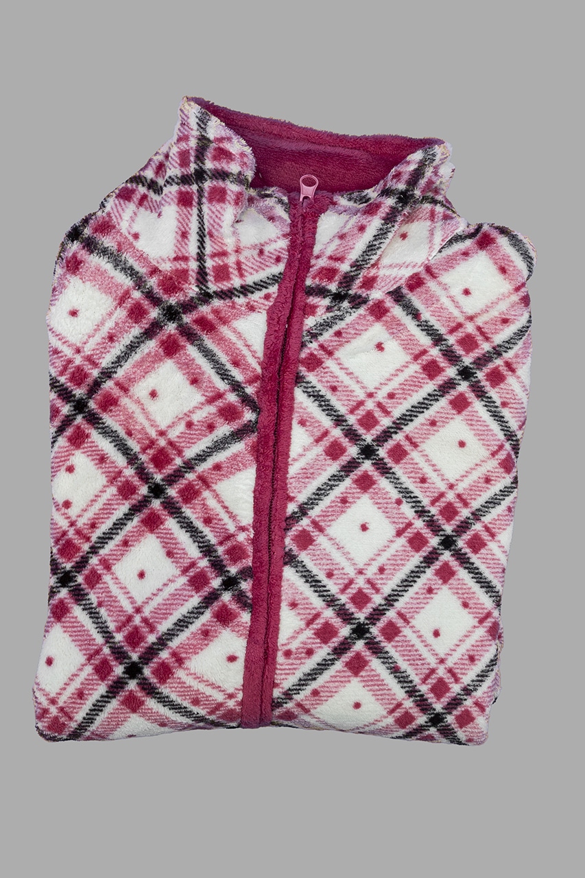 Vestaglia Pile donna con zip Karelpiù KF5229 colore 1