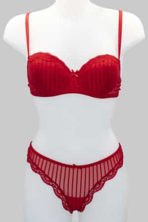 Completino intimo rosso Jadea 4583 fronte