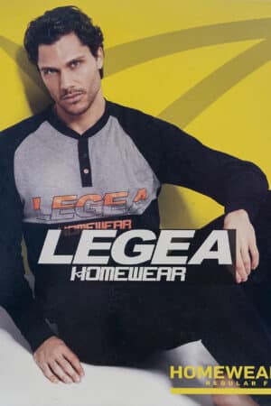 Pigiama caldo cotone uomo Legea PG35370 nero