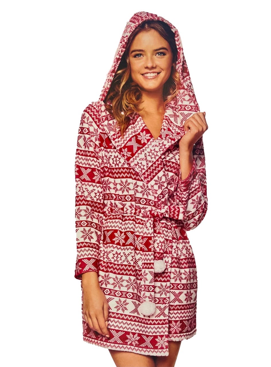 Pigiama natale donna in caldo cotone Jadea 5154