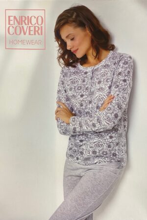 Pigiama estivo donna in cotone Enrico Coveri EP5142