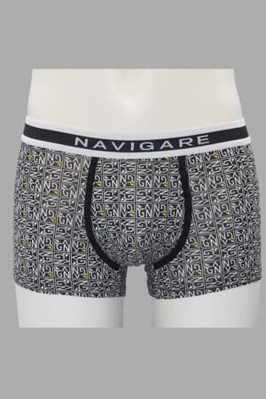 Boxer uomo elasticizzato fantasia Navigare B21248 nero