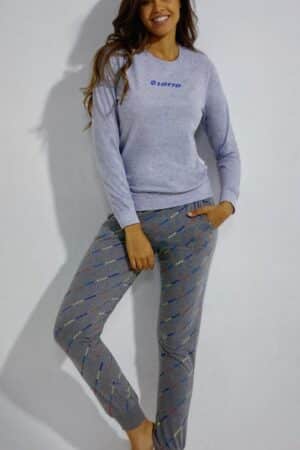Pigiama estivo donna in cotone Lotto LP5097