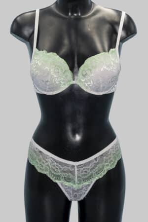 Completino intimo pizzo multicolre Love and Bra 75695 menta