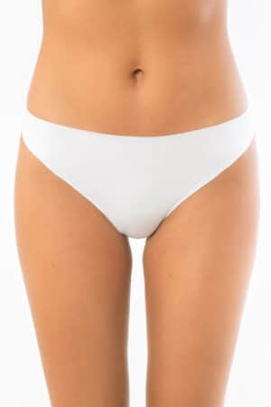 Slip brasiliana invisibile in cotone IoSonoIo 5107 fronte bianco