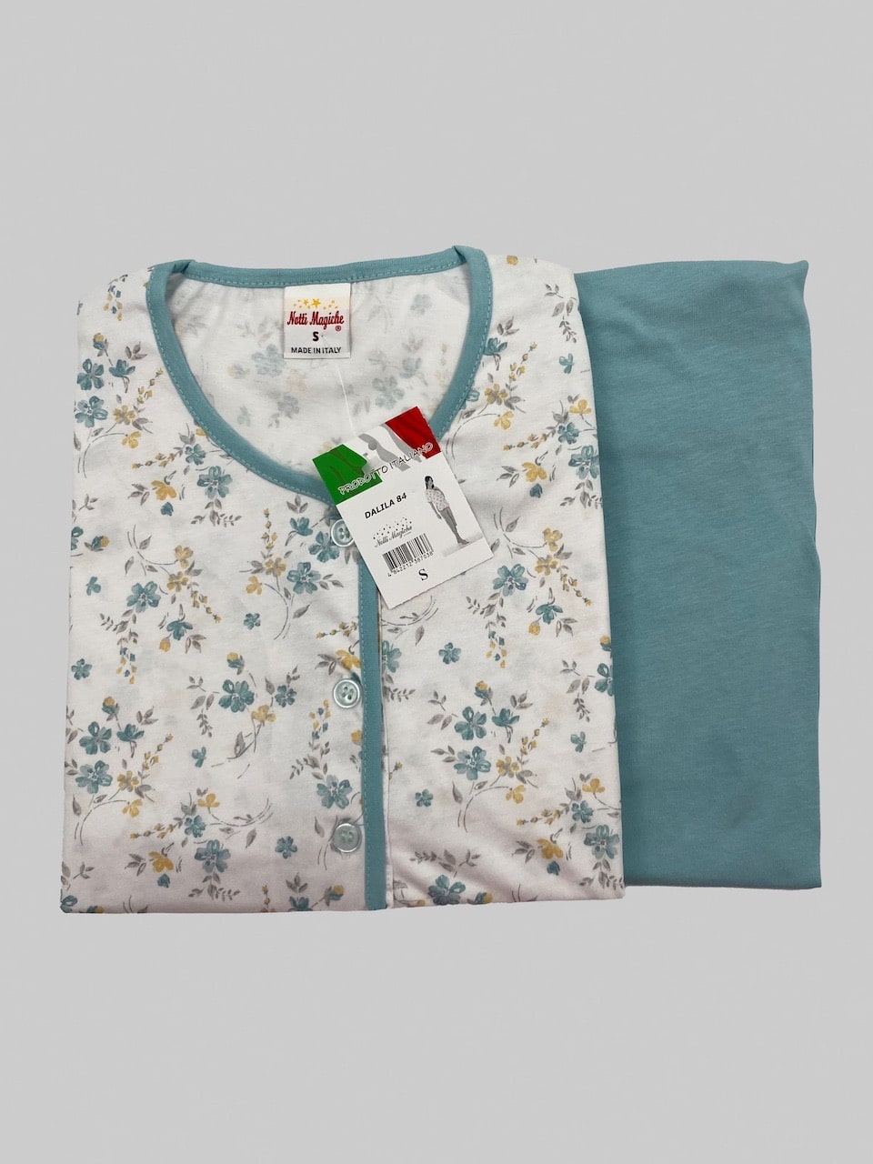 Pigiama di cotone donna pinocchietto Notti magiche Dalila