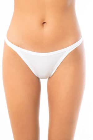 Slip tanga donna in cotone IOSONOIO 5003 fronte bianco