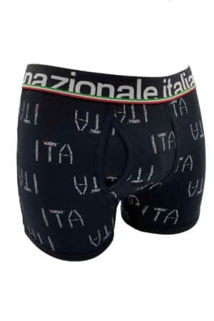 Boxer uomo cotone Nazionale Italiana nero