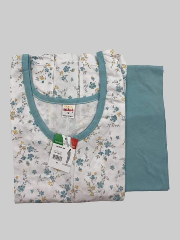 Pigiama di cotone donna pinocchietto Notti magiche Monia