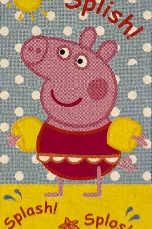 Telo mare bimba 100% cotone Peppa Pig mare